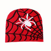 Unisexo Hip Hop Estilo Vintage Araña Telaraña Sin Alero Gorro De Lana sku image 1