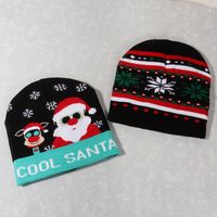 Unisex Cute Vintage Style Christmas Hat Christmas Tree Santa Claus Eaveless Wool Cap main image 4