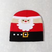 Unisex Cute Vintage Style Christmas Hat Christmas Tree Santa Claus Eaveless Wool Cap sku image 8