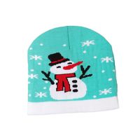 Unisex Cute Vintage Style Christmas Hat Christmas Tree Santa Claus Eaveless Wool Cap main image 3