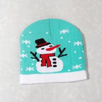 Unisex Cute Vintage Style Christmas Hat Christmas Tree Santa Claus Eaveless Wool Cap sku image 4