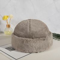 Women's Elegant Vintage Style Solid Color Crimping Chinese Landlord Hat main image 5