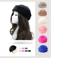 Women's Elegant Vintage Style Solid Color Crimping Chinese Landlord Hat main image 1