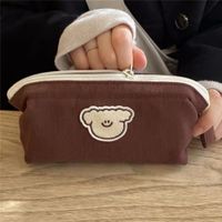 Cat Cloth Learning School Cute Pastoral Pencil Case sku image 4