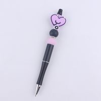 1 Piece Heart Shape Class Learning Daily Mixed Materials Cute Gel Pen main image 4