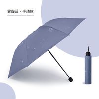 Regenschirm Großhandel Geschenk Koreanisch Mädchen Mori Uv Vinyl Werbung Regenschirm Set Logo Drei Faltbare Sonnenschutz Regenschirm sku image 20