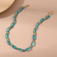 Casual Hip-hop Retro Solid Color Plastic Chain Unisex Necklace main image 6