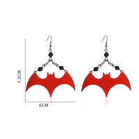 Wholesale Jewelry Cartoon Style Bat Arylic Drop Earrings main image 4
