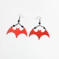 Wholesale Jewelry Cartoon Style Bat Arylic Drop Earrings sku image 1