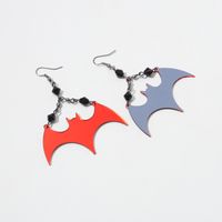Wholesale Jewelry Cartoon Style Bat Arylic Drop Earrings main image 6