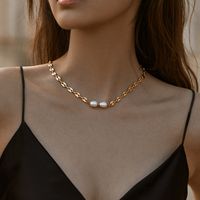 Retro Einfacher Stil Geometrisch Kupfer Perlen Emaille Überzug 18 Karat Vergoldet Halskette sku image 34