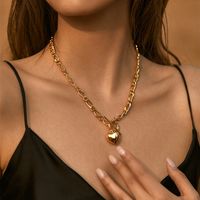 Retro Einfacher Stil Geometrisch Kupfer Perlen Emaille Überzug 18 Karat Vergoldet Halskette sku image 47