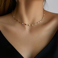 Retro Einfacher Stil Geometrisch Kupfer Perlen Emaille Überzug 18 Karat Vergoldet Halskette sku image 23