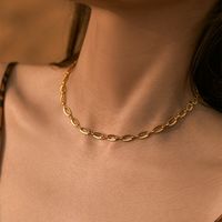 Retro Einfacher Stil Geometrisch Kupfer Perlen Emaille Überzug 18 Karat Vergoldet Halskette sku image 26