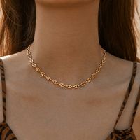 Retro Einfacher Stil Geometrisch Kupfer Perlen Emaille Überzug 18 Karat Vergoldet Halskette sku image 16