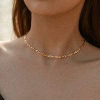 Retro Einfacher Stil Geometrisch Kupfer Perlen Emaille Überzug 18 Karat Vergoldet Halskette sku image 6