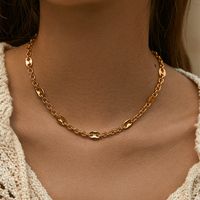 Retro Einfacher Stil Geometrisch Kupfer Perlen Emaille Überzug 18 Karat Vergoldet Halskette sku image 27