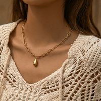 Retro Einfacher Stil Geometrisch Kupfer Perlen Emaille Überzug 18 Karat Vergoldet Halskette sku image 40