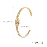 Einfacher Stil Klassischer Stil Knoten Twist Rostfreier Stahl Überzug 18 Karat Vergoldet main image 4