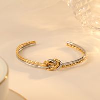 Simple Style Classic Style Knot Twist Stainless Steel Plating 18k Gold Plated main image 1