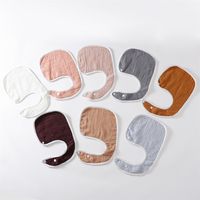 Simple Style Solid Color Cotton Bib Baby Accessories main image 2