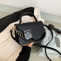 Women's Small Pu Leather Solid Color Basic Square Zipper Shoulder Bag Handbag Crossbody Bag main image 6