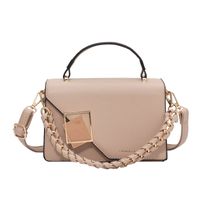 Femmes Petit Faux Cuir Couleur Unie De Base Carré Fermeture Éclair Sac D'épaule Sac À Main Sac Bandoulière sku image 5