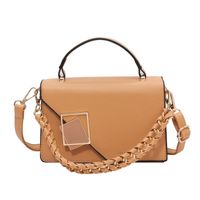 Women's Small Pu Leather Solid Color Basic Square Zipper Shoulder Bag Handbag Crossbody Bag sku image 4