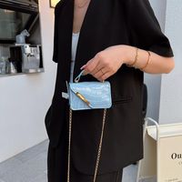 Women's Small Pu Leather Solid Color Basic Square Flip Cover Shoulder Bag Handbag Crossbody Bag main image 4