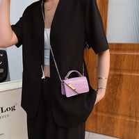 Women's Small Pu Leather Solid Color Basic Square Flip Cover Shoulder Bag Handbag Crossbody Bag main image 5