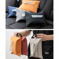 Best-seller On Douyin Car Tissue Box Car Good Things Paper Extraction Box Car Interior Decoration Complete Collection Hanging Storage Interior Decoration main image 3