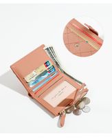 Women's Solid Color Pu Leather Buckle Wallets main image 2