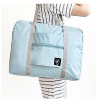 Unisex Basic Solid Color Waterproof Fiber Polyester Travel Bags sku image 3