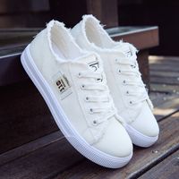 Women's Casual Solid Color Round Toe Canvas Shoes main image 4