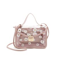 Women's Large All Seasons Tpu Pu Leather Daisy Vintage Style Square Lock Clasp Shoulder Bag main image 3