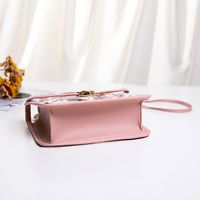 Women's Large All Seasons Tpu Pu Leather Daisy Vintage Style Square Lock Clasp Shoulder Bag main image 5