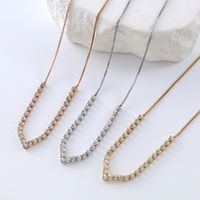 Casual Vacation Simple Style Butterfly Stainless Steel Beaded Plating Inlay Zircon 18k Gold Plated Rose Gold Plated Pendant Necklace main image 6