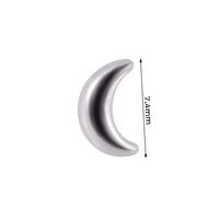 Simple Style Streetwear Lips Moon Stainless Steel Jewelry Accessories In Bulk sku image 1