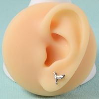 1 Piece Simple Style Cool Style Geometric Snake Lightning Stainless Steel Ear Studs main image 3