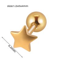 1 Piece Simple Style Cool Style Geometric Snake Lightning Stainless Steel Ear Studs sku image 21