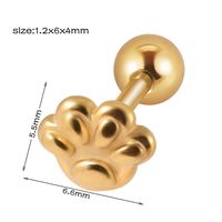 1 Piece Simple Style Cool Style Geometric Snake Lightning Stainless Steel Ear Studs sku image 22