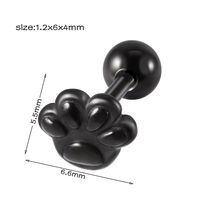 1 Piece Simple Style Cool Style Geometric Snake Lightning Stainless Steel Ear Studs sku image 15