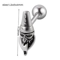 1 Piece Simple Style Cool Style Geometric Snake Lightning Stainless Steel Ear Studs sku image 12