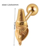 1 Piece Simple Style Cool Style Geometric Snake Lightning Stainless Steel Ear Studs sku image 27