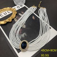 Retro Square Alloy Wholesale Earrings Necklace main image 5
