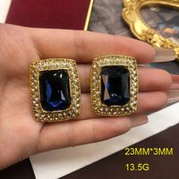 Retro Square Alloy Wholesale Earrings Necklace main image 4