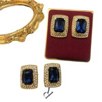 Retro Square Alloy Wholesale Earrings Necklace main image 2