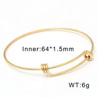 Pendentif Coréen Chiffre Creux Bracelet En Acier Inoxydable En Gros Nihaojewelry sku image 3