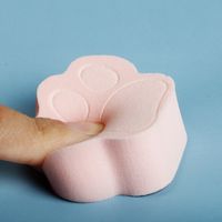 New Cute Cat's Claw Pink Sponge Puff Wet And Dry Non-latex Makeup Tool main image 4