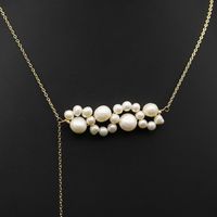 Retro Round Freshwater Pearl Copper Plating 18k Gold Plated Necklace main image 5